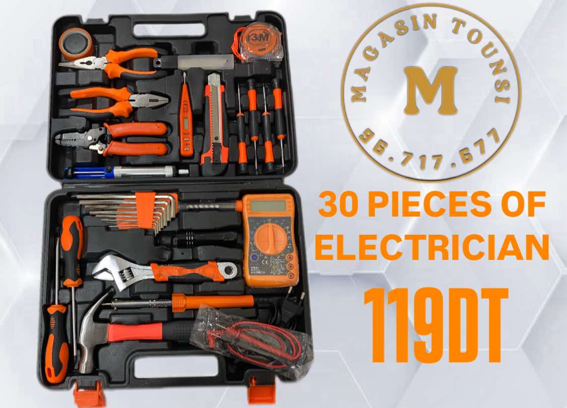 Coffret Électricien 35 Pièces – Kit Complet Professionnel