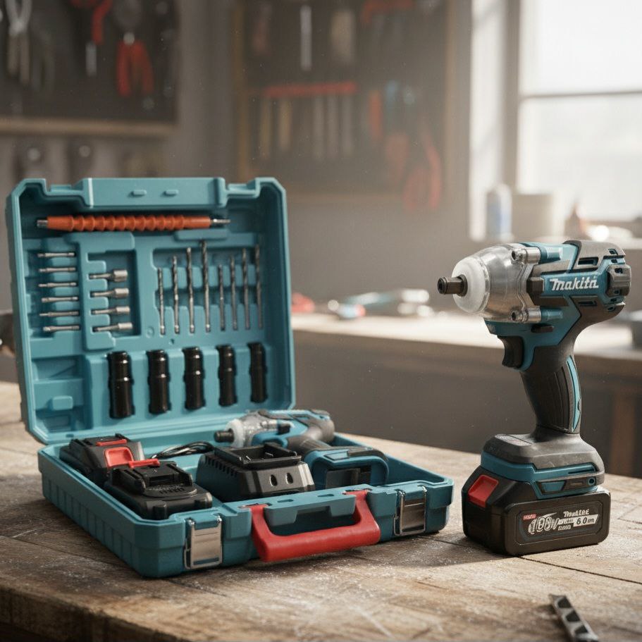 Clé à choc  Brushelles  Makita 21vol –4.0Ah 380N·m