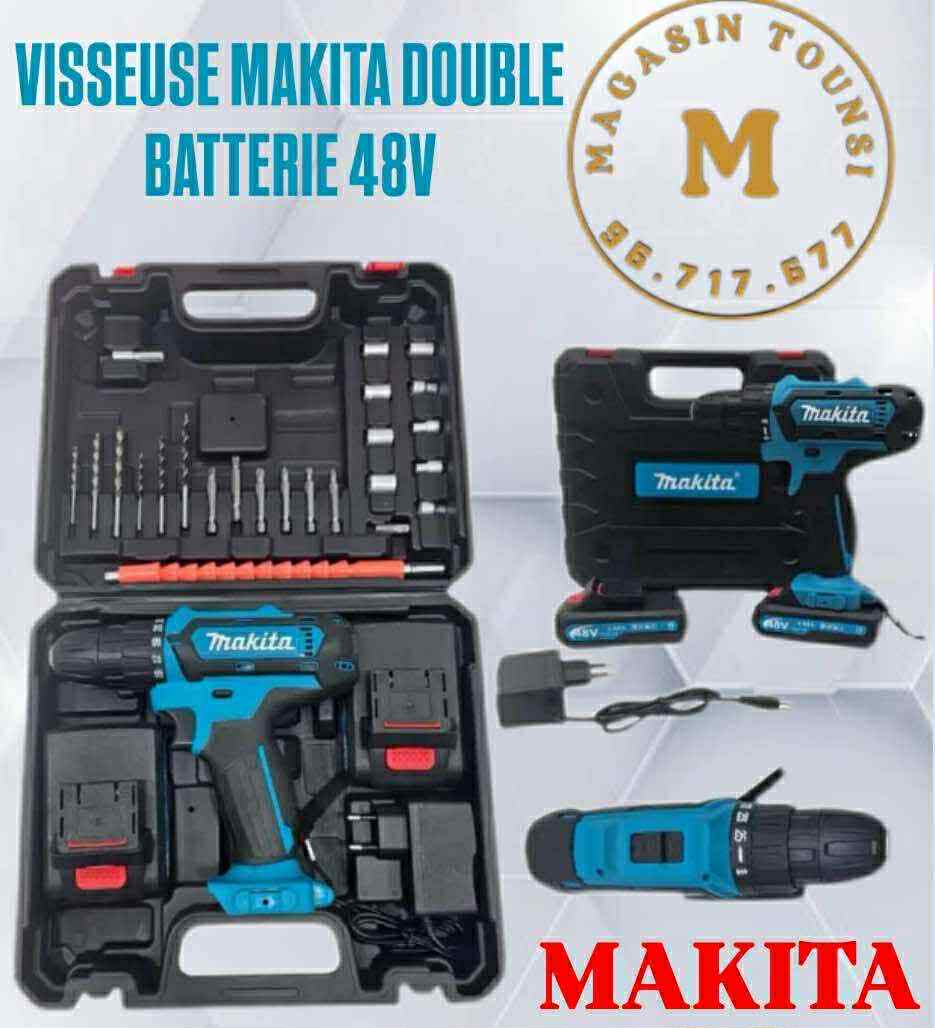 Visseuse sans fil Makita 48V – Double batterie